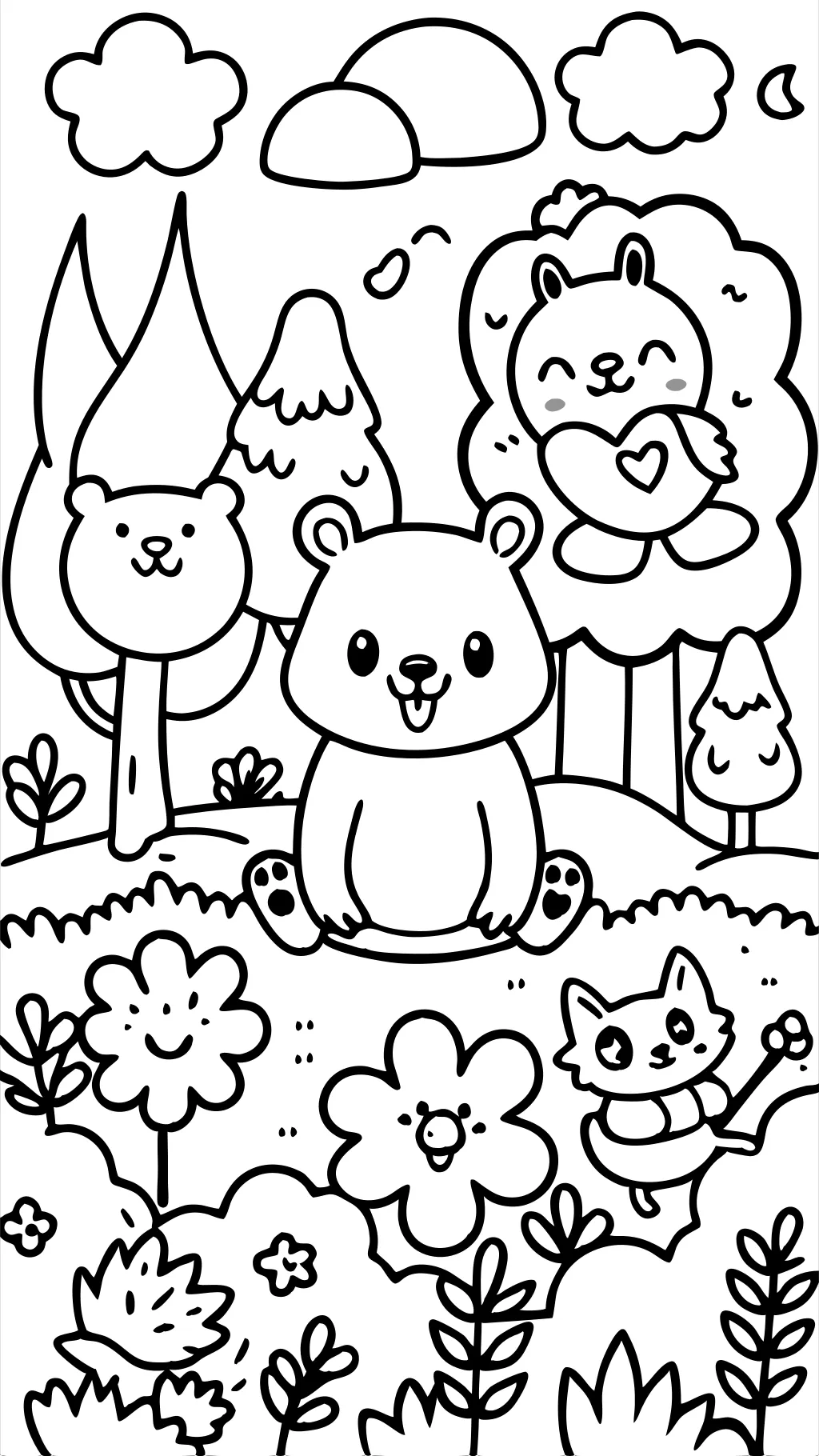 cartoon coloring pages